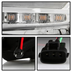 Toyota Tacoma Headlights - SPYDER - APEX Series Projector - Halogen Model Only, Multi-Beam High-Power LED Module Equipped - Chrome - `16-`20