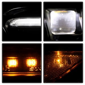 Toyota Tacoma Headlights - SPYDER - APEX Series Projector - Black - `16-`20
