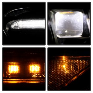 Toyota Tacoma Headlights - SPYDER - APEX Series Projector - Black - `16-`20