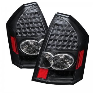 Chrysler 300C Tail Lights - SPYDER - LED - Black - `05-`07