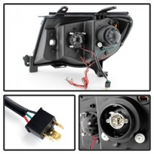 Toyota Tacoma Headlights - SPYDER - Halo Projector - Black - `05-`11