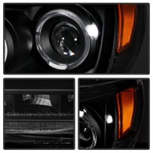 Toyota Tacoma Headlights - SPYDER - Halo Projector - Black - `05-`11
