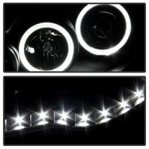 Toyota Tacoma Headlights - SPYDER - Halo Projector - Black - `05-`11