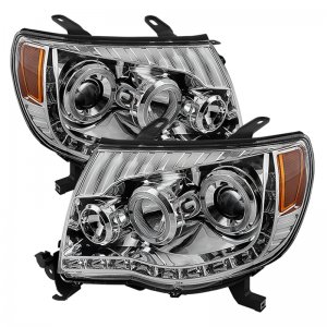 Toyota Tacoma Headlights - SPYDER - Halo Projector - Chrome - `05-`11