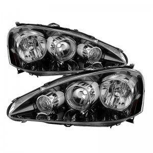 Acura RSX Headlights - SPYDER - OEM Style - Black - `05-`06