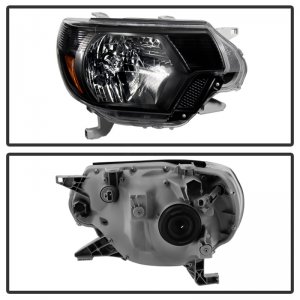 Toyota Tacoma Headlights - SPYDER - OEM Style - Black - `12-`15
