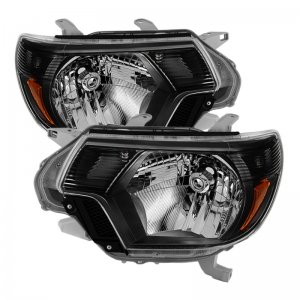 Toyota Tacoma Headlights - SPYDER - OEM Style - Black - `12-`15