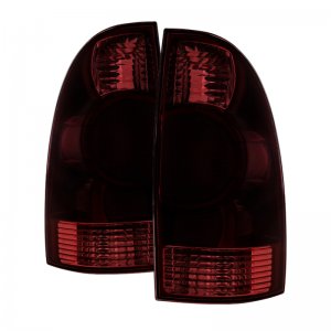 Toyota Tacoma Tail Lights - SPYDER - OEM Style - Red Smoked - `05-`08