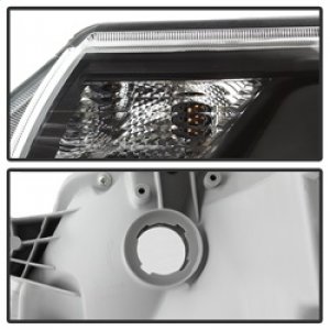 Toyota Tacoma Headlights - SPYDER - xTune Light Bar DRL - Black - `12-`15