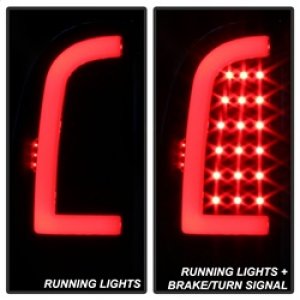 Toyota Tacoma Tail Lights - SPYDER - xTune Light Bar LED - Black Smoke - `05-`15