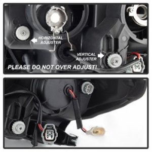 Toyota Tacoma Headlights - SPYDER - xTune DRL Light Bar Projector with Sequential Turn Signal - Black - `16-`18