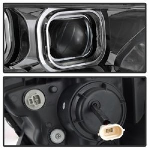 Toyota Tacoma Headlights - SPYDER - DRL Light Bar Projector with Sequential Turn Signal - Chrome - `16-`18