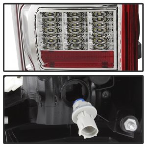 Toyota Tacoma Tail Lights - SPYDER - xTune Light Bar LED - Chrome - `16-`18