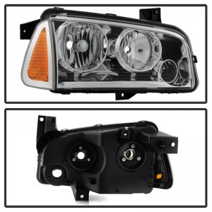 Dodge Charger Headlights - SPYDER - OEM Style Halogen - Chrome - `05-`10