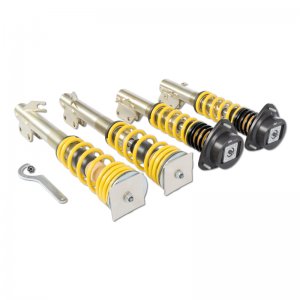 Subaru Impreza Coilover Kit - ST Suspensions - Height Adjustable - Aluminum Top Mounts - Adjustable Damping - `02 - `07