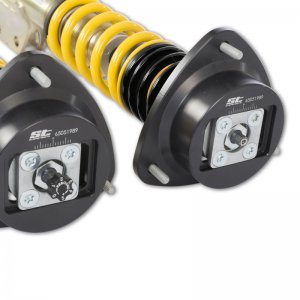 Subaru Impreza Coilover Kit - ST Suspensions - Height Adjustable - Aluminum Top Mounts - Adjustable Damping - `02 - `07