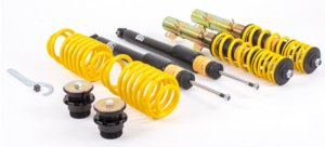 Ford Mustang Coilover Suspension Kit - ST Suspensions - XA Adjustable Coilovers w/ Rebound Adjustment - `18-`23