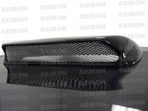 Subaru Impreza Hood - Seibon - OEM Carbon Fiber - Carbon Fiber - `02-`03