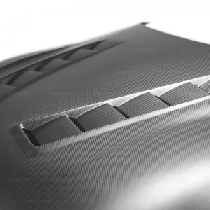 Toyota Supra Hood - Seibon - TS-Style Dry Carbon Fiber - Matte Finish - 2020