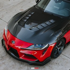 Toyota Supra Hood - Seibon - TV-Style - Carbon Fiber - 2020