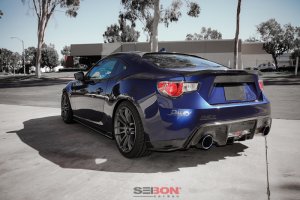 Subaru BRZ Rear Spoiler - Seibon - Roof Fin Spoiler - Carbon Fiber - `13-`20