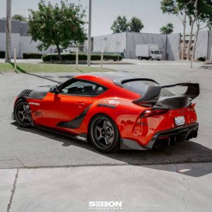 Toyota GR Supra Rear Spoiler - Seibon - Carbon Fiber - 2020