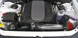 Dodge Challenger Performance Air Intake - Spectre - Air Intake Performance Kit - Polished w/Red - `11-`17