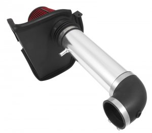 Dodge Challenger Performance Air Intake - Spectre - Air Intake Performance Kit - Polished w/Red - `11-`17