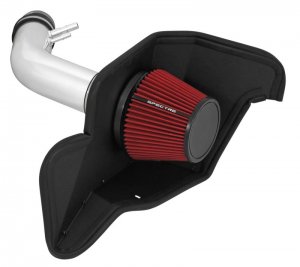 Ford Mustang Performance Air Intake - Spectre - Cold Air Intake Kit - Polished w/Red Filter - `15-`17