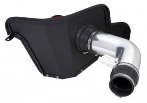 Ford Mustang Performance Air Intake - Spectre - Cold Air Intake Kit - Polished w/Red Filter - `15-`17