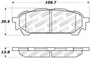 Subaru Impreza Brake Pads - Rear - Stoptech - Sport - `03-`07