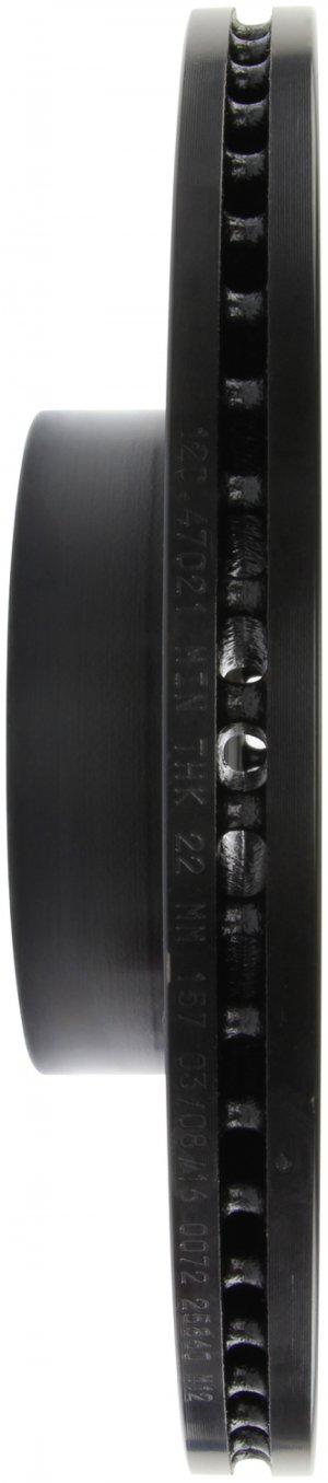 Subaru WRX Brake Rotors (2) - Front Right - Stoptech - Slotted & Drilled Sport - Black - `12-`14