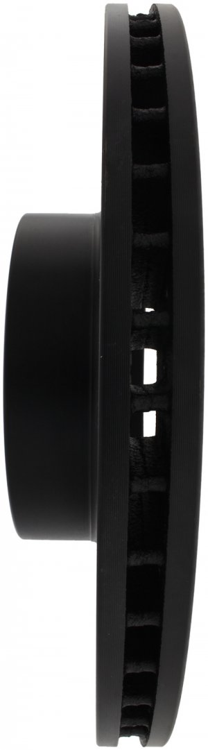 Subaru Impreza Brake Rotor (1) - Front Right - Stoptech - Drilled - Black - `02-`08