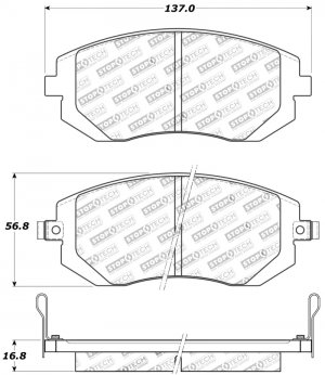 Subaru Impreza Brake Pads - Front - Stoptech - Sport - `02-`10
