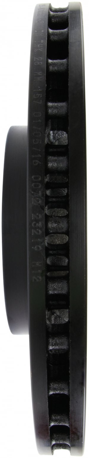 Subaru Impreza Brake Rotor (1) - Front Left - Stoptech - Slotted & Drilled - Black - `05-`14