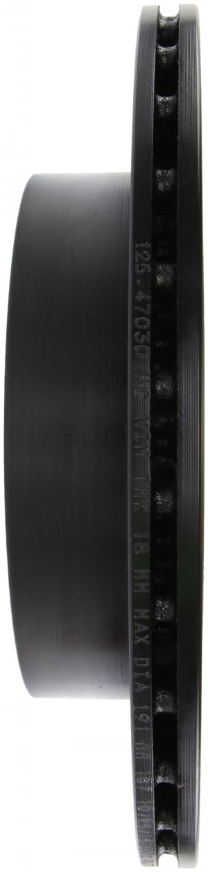 Subaru Impreza Brake Rotor (1) - Rear Left - Stoptech - Slotted & Drilled Sport - Black - `08-`14