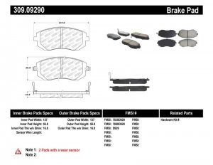 Subaru Impreza Brake Pads - Front - Stoptech - Sport - `02-`10