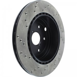 Subaru Impreza Brake Rotor (1) - Rear Left - Stoptech - Cryo Drilled Sport - Black - `08-`14