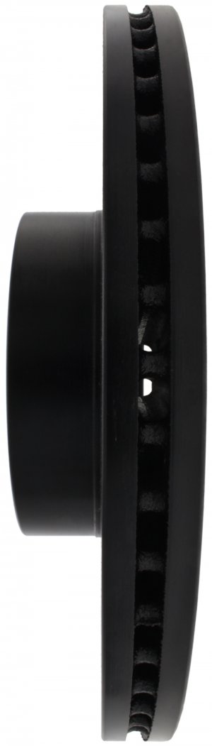 Subaru Impreza Brake Rotor (1) - Front Right - Stoptech - Drilled Sport + E-coated - Black - `09-`14