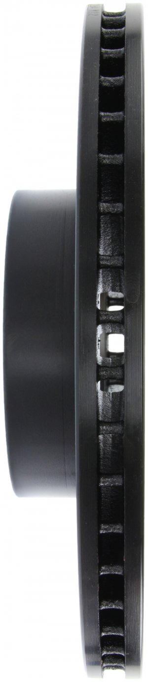 Subaru Impreza Brake Rotor (1) - Front Left - Stoptech - Slotted & Drilled - Black E-Coated - `02-`08