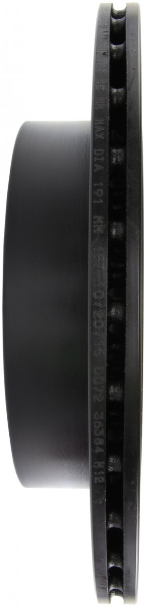 Subaru Impreza Brake Rotor (1) - Rear Right - Stoptech - Slotted & Drilled - Black E-Coated - `08-`14