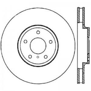Nissan 350Z Brake Rotor (1) - Front - Stoptech - CRYO-STOP - Black - `06-`09