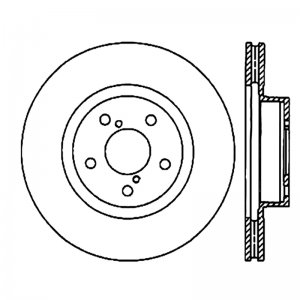 Subaru Forester Brake Rotor (1) - Front - Stoptech - Cryostop Rotor - Black - `14-`18