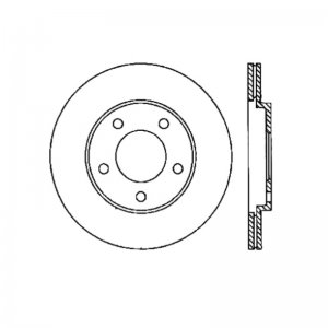 Ford Mustang Brake Rotor (1) - Rear - Stoptech - Premium Cryostop - Black - `05-`14