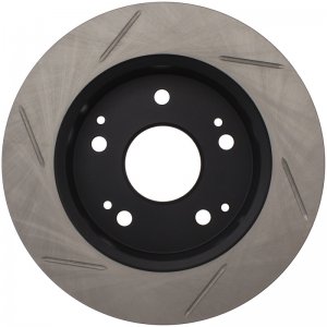 Acura RSX Brake Rotor (1) - Rear Left - Stoptech - Slotted Sport - Black - `02-`06