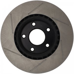 Nissan 350Z Brake Rotor (1) - Front Right - Stoptech - Slotted Sport - Black - `03-`05