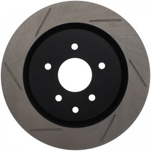 Nissan 350Z Brake Rotor (1) - Rear Right - Stoptech - Slotted Sport Rotor - Black - `03-`08
