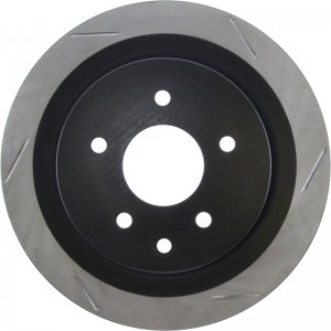 Nissan 350Z Brake Rotor (1) - Rear Left - Stoptech - Slotted - Black - `06-`09