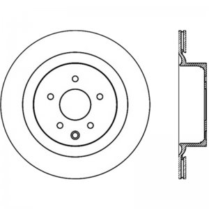 Nissan 350Z Brake Rotor (1) - Rear Left - Stoptech - Slotted Sport, Cryogenic Treatment - 2009