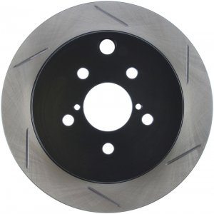Subaru Forester Brake Rotor (1) - Rear Left - Stoptech - Slotted Sport - Black - `14-`18